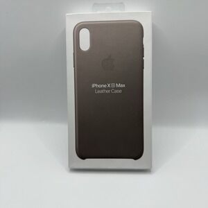 Genuine iPhone Xs Max Leather Case -‎ Saddle Brown - New